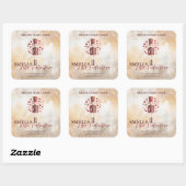 Sweet Valentine’s Day Nutcracker Love Candle Label スクエアシール (シート)