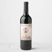 Sweet Valentine’s Day Nutcracker Love Wine Labels ワインラベル (正面)