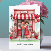 Sweet Valentine Shop Couple カード