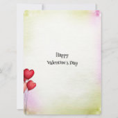 Sweet Valentine Shop Couple Monograms Flat カード (裏面)