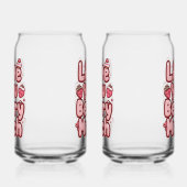 Sweet Valentine's Day Fruit and Cupcake Quote ガラス缶 (左)