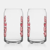 Sweet Valentine's Day Fruit and Cupcake Quote ガラス缶 (右)