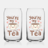 Sweet Valentine's Day Tea Lover Quote ガラス缶 (裏面)