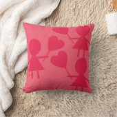SWEET VALENTINE'S DAY TOSS PILLOW - PINK GIVES クッション (ブランケット)