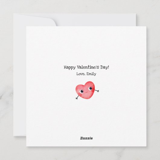 Sweet Valentine's heart シーズンカード (裏面)