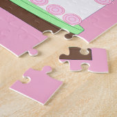 Sweet, Vanilla Quinceañera Cake- Spanish: Pink ジグソーパズル (側面)