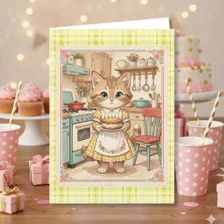 Sweet Vintage Cat | お誕生日おめでとう カード