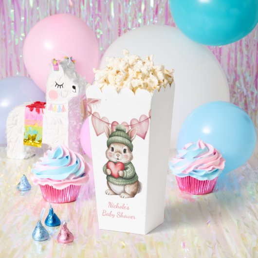 Sweet Watercolor Bunny Baby Shower  フェイバーボックス (パーティー)