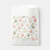 Sweet Watercolor Bunny Easter Party Favor Bag フェイバーバッグ (正面)