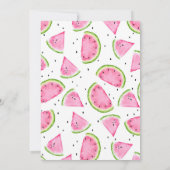 Sweet Watermelon 1st Birthday Invitation 招待状 (裏面)
