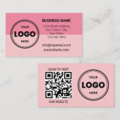 Sweet Watermelon Custom Logo QR Code Business Card 名刺 (正面/裏面)