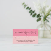 Sweet Watermelon Pink Appointment Card 名刺 (スタンド正面)