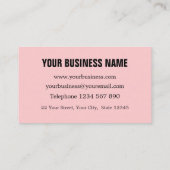Sweet Watermelon Pink Appointment Card 名刺 (裏面)