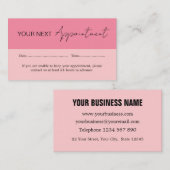 Sweet Watermelon Pink Appointment Card 名刺 (正面/裏面)