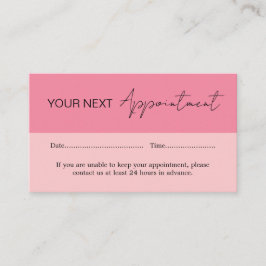 Sweet Watermelon Pink Appointment Card 名刺