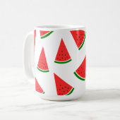 Sweet Watermelon Slice Pattern コーヒーマグカップ (正面左)