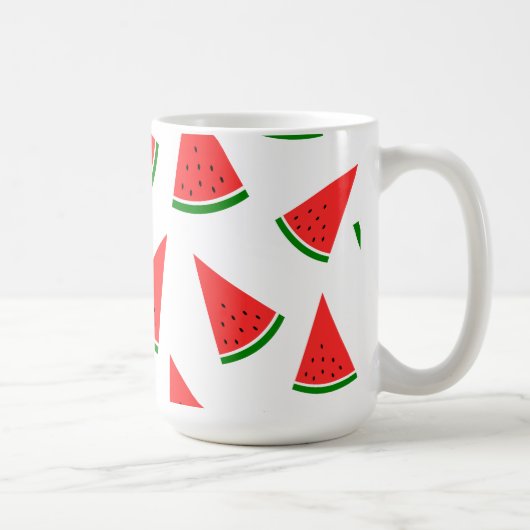 Sweet Watermelon Slice Pattern コーヒーマグカップ (右)