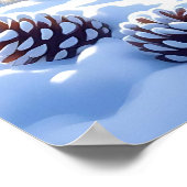 Sweet White Foxes in the Snow ポスター (角)