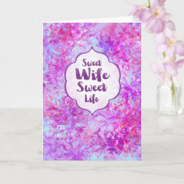 Sweet Wife Sweet Life Anniversary Card  カード