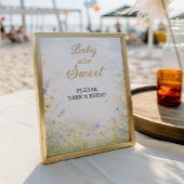 Sweet Wildflower Treat Table Baby in Bloom ポスター