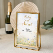 Sweet Wildflower Treat Table Baby in Bloom ポスター