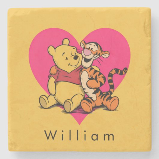 Sweet Winnie the Pooh & Tigger ストーンコースター (正面)