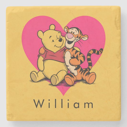 Sweet Winnie the Pooh & Tigger ストーンコースター (正面)