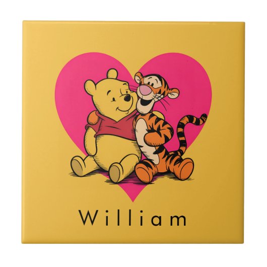 Sweet Winnie the Pooh & Tigger タイル (正面)