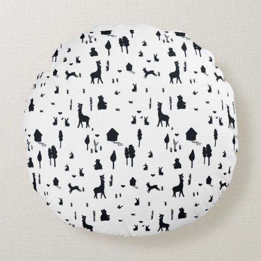 Sweet winter ラウンドクッション (正面)