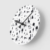 Sweet winter ラウンド壁時計 (傾斜)