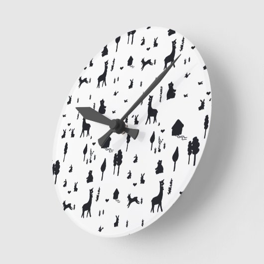 Sweet winter ラウンド壁時計 (傾斜)