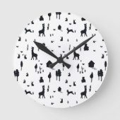 Sweet winter ラウンド壁時計 (正面)