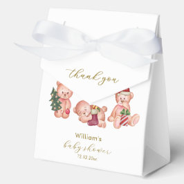 Sweet Winter It's Cold Outside Bear Baby Shower フェイバーボックス