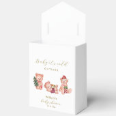 Sweet Winter It's Cold Outside Bear Baby Shower  フェイバーボックス (見開き)