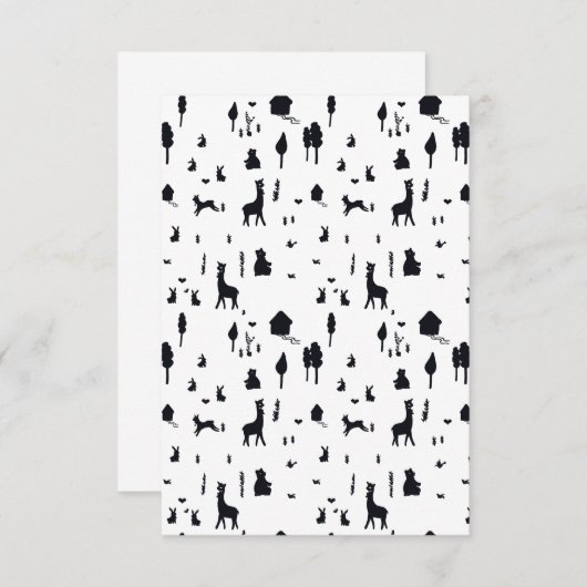 Sweet winter tarjeta invitación 招待状 (正面/裏面)