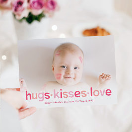 Sweet Wishes編集可能カラーバレンタインデーカード シーズンカード