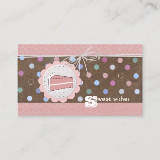 Sweet Wishes Cakes名刺 アドバイスカード (正面)