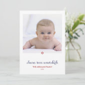 Sweet Wishes Rosh Hashanahフォトカード シーズンカード (スタンド正面)