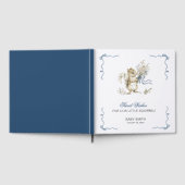 Sweet Wishes Watercolor Blue Ribbon Squirrel Baby  ゲストブック (全面)