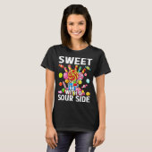 Sweet With A Sour Side Funny Candy Patch Delicious Tシャツ (正面フル)