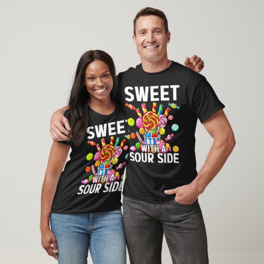 Sweet With A Sour Side Funny Candy Patch Delicious Tシャツ (ユニセックス)