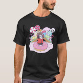 Sweet wizard panda in candy country chocolate fact tシャツ (正面)