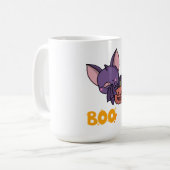 Sweet Women Design T-Shirt, Boo Girl Pumpkin Shirt コーヒーマグカップ (正面左)