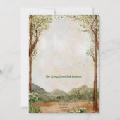 Sweet Woodland Animal Adventure Begins Baby Shower 招待状 (裏面)