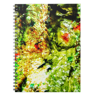 Sweet yellow abstract Spiral Photo Notebook, 可愛い ノートブック
