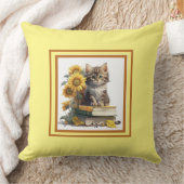 Sweet Yellow Kitten クッション (ブランケット)