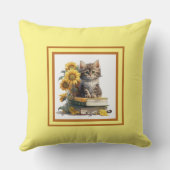 Sweet Yellow Kitten クッション (裏面)