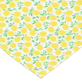 Sweet Yellow Lemons Leaf Pattern ショートテーブルランナー (コーナー)