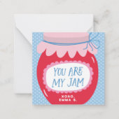 Sweet You Are My Jam Valentine's Classroom Photo ノートカード (正面)