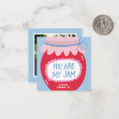 Sweet You Are My Jam Valentine's Classroom Photo ノートカード (正面/裏面インサイチュ)